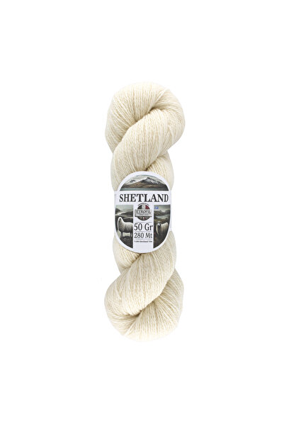 Etrofil Šetland pređa za pletenje svetlo bela 100% šetland vuna 50g 280m (71089)
