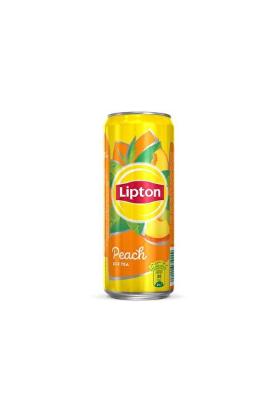 Lipton شاي مثلج بنكهة الخوخ خالٍ من السكر في علبة 320 مل