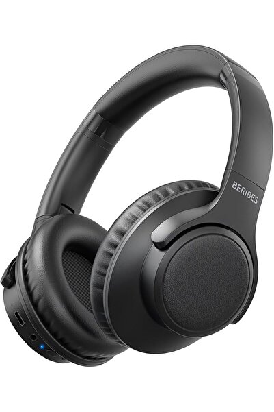 BERIBES Wireless Headphones Over-Ear, 65H Playtime Foldable Headset with Micr...