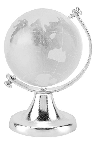 Generic Crystal Globe, Crystal Ball Glass Sphere Display Globe, World Map Cry...