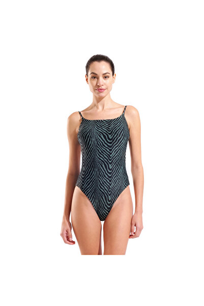 ARENA Water Prints Swimsuit Kadın Siyah Yüzücü Mayo 009398506
