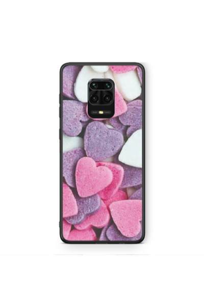Other Xiaomi Redmi Note 9 Pro Sponge Hearts Black Glossy Θήκη