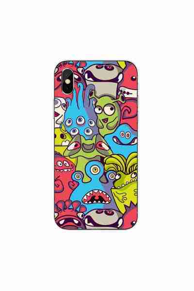 OEM Husa compatibila cu Apple iPhone XS Max Silicon Gel Tpu Model Squishi Mon...
