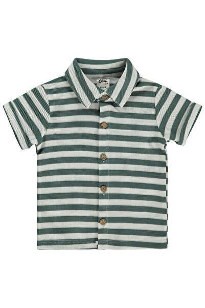 Civil Baby Striped 6-18 Months Shirt - Green