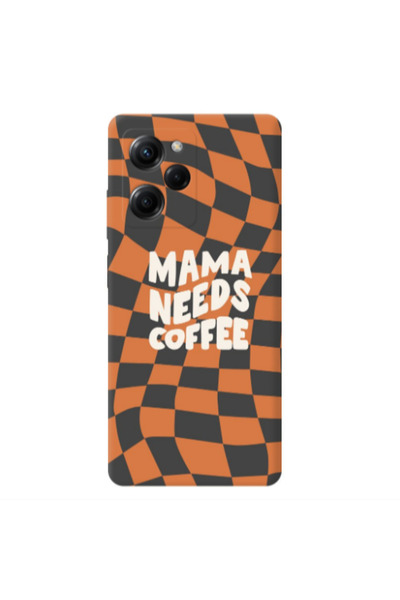 Other Xiaomi Poco X5 Pro Mama needs coffee Transparent Silicone TPU Θήκη