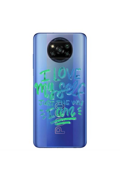Other Xiaomi Poco X3 /X3 Pro I Love My self Transparent Silicone TPU Θήκη