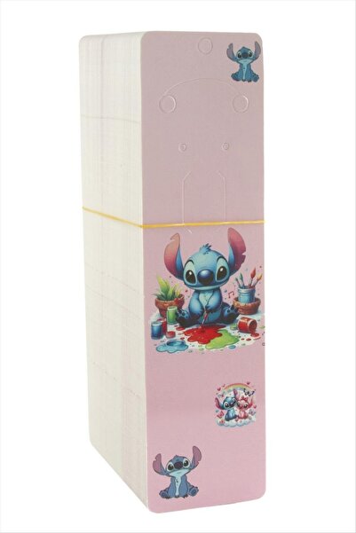 ZERO LAND Bi̇reycel Cartoon Character Upright Set Necklace Card - (133302) Pink