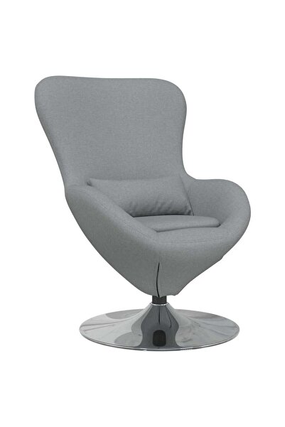 vidaxl Egg armchair Light gray 63 x 73 x 90 cm fabric
