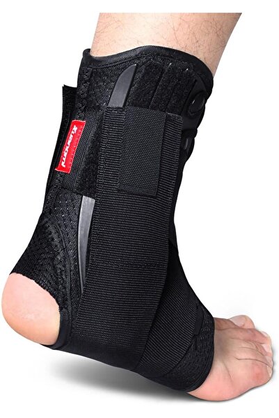 Kuangmi Ankle Brace Lace Up with Side Stabilizers and Cross Auxiliary Fixing ...