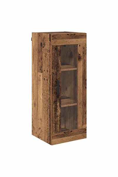 vidaxl Dulap montat pe perete Lemn Vechi 34,5 x 34 x 90 cm