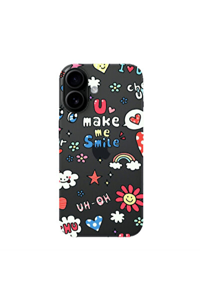 Other Apple Iphone 16 plus Rainbow flowers Transparent Silicone TPU Θήκη