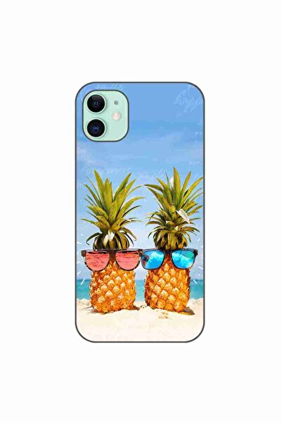 OEM Husa compatibila cu Apple iPhone 11 Silicon Gel Tpu Model Beach Pinneaples