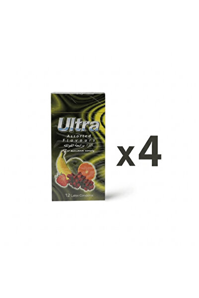 ULTRA Flavours Condoms 12 Pieces (4pieces)