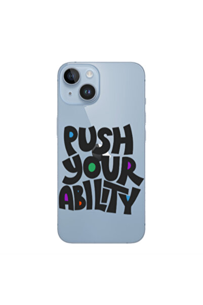 Other Apple iPhone 14 Push Your Ability Transparent Silicone TPU Θήκη