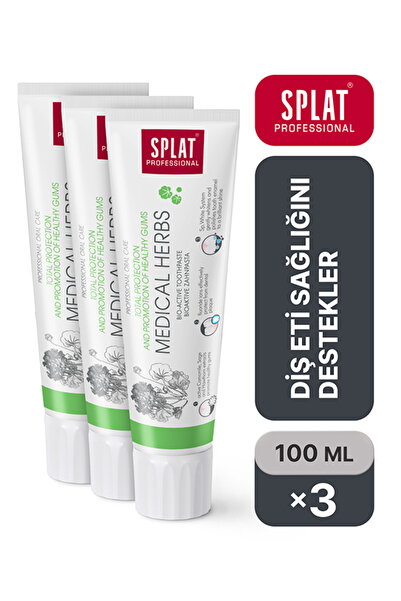Splat Medical Herbs Herbal Gel Toothpaste Fluoride Calcium Mine Strengthening...