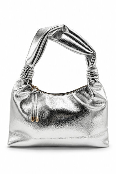Sellini Bügüm Detailed Vibe Women's Shoulder Bag Silver
