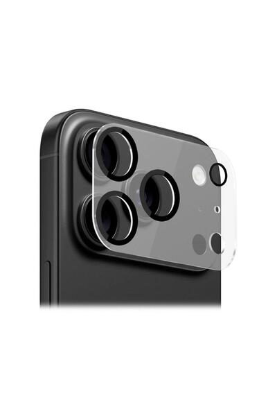 Buff Labs iPhone 17 Pro Kamera Lens Koruyucu - Şeffaf