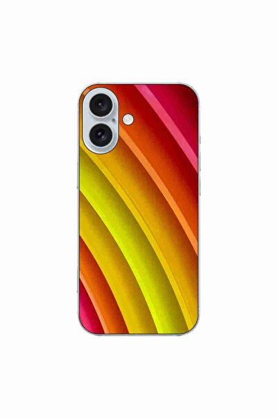 OEM Husa compatibila cu Apple iPhone 16 Silicon Gel Tpu Model Abstract Stripes