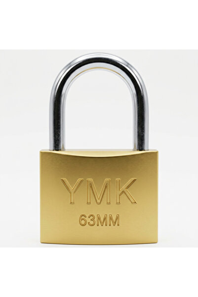 YMK SARI BOYALI DÖKÜM ASMA KİLİT 63mm