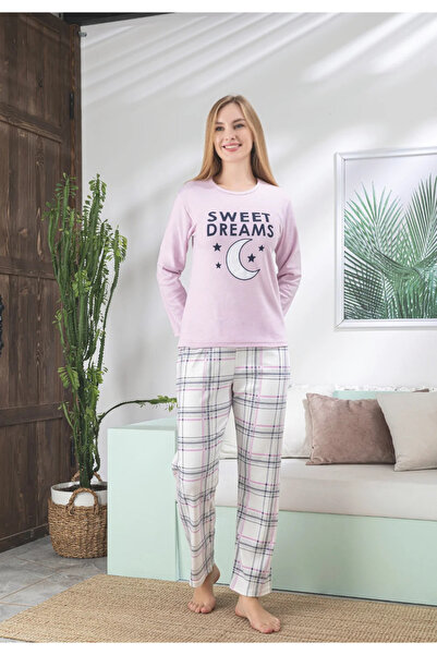 Miss Lale Pijama Women's pink pajamas with long sleeves and long pants, "Swee...