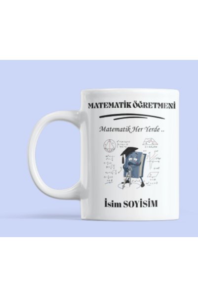 Nino Store Kişiye Özel Matematik Öğretmeni Kupa Bardak – İsimli Öğretmenler G...