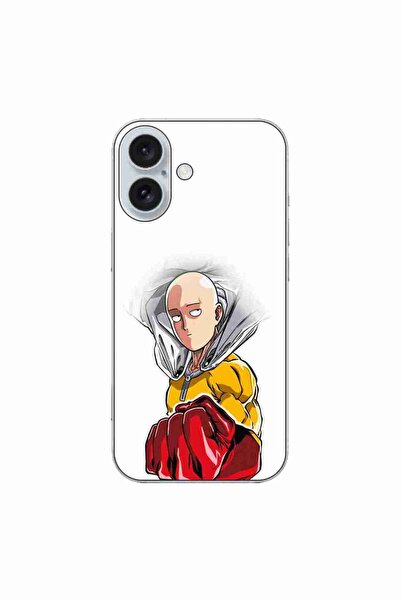 OEM Husa compatibila cu Apple iPhone 16 Silicon Gel Tpu Model One Punch Man S...