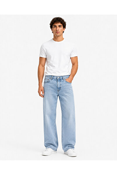 Safari Men's Straight Baggy Fit Lycra-Free Comfortable Cut 100% Cotton Jean T...