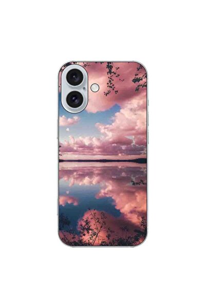 OEM Husa compatibila cu Apple iPhone 16 Silicon Gel Tpu Model Pink Clouds