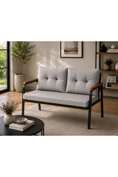 Modern Style Home Teras Balkon ve Kafe İçin Modern İkili Koltuk İstanbul Serisi