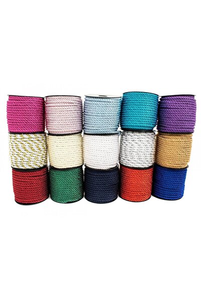 OEM Thick Braided Cord 5 Mm/22m Yellow
