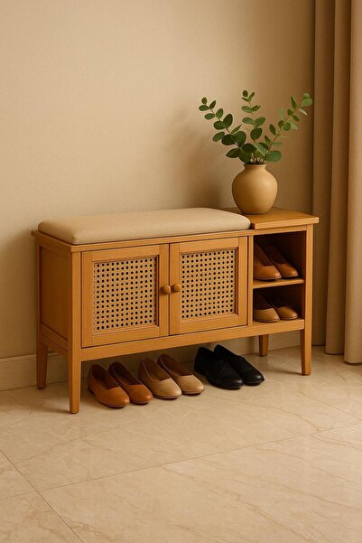 larissa design ahşap ayakkabılık