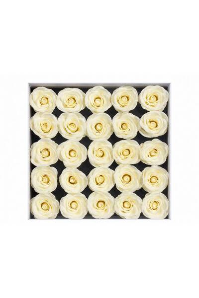 OEM Set 25 Trandafiri De Sapun Parfumati, Aspect Criogenat, 7cm Crem