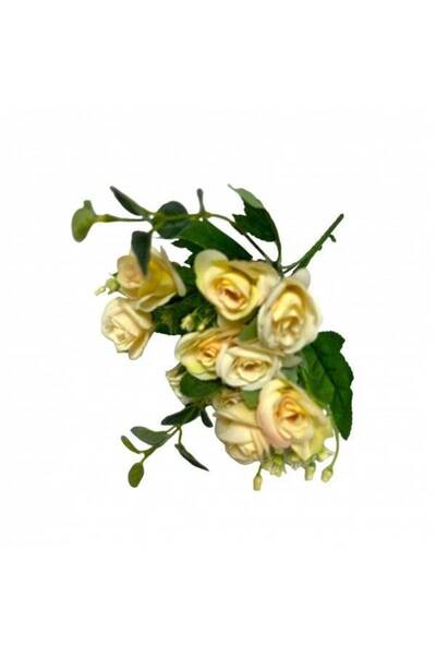 OEM Flori Artificiale Buchet Trandafiri Galben Pal