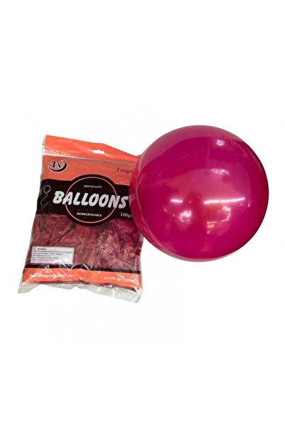 OEM Balloons 100/ Top Bottom Set 12" Dark Fuchsia Matte