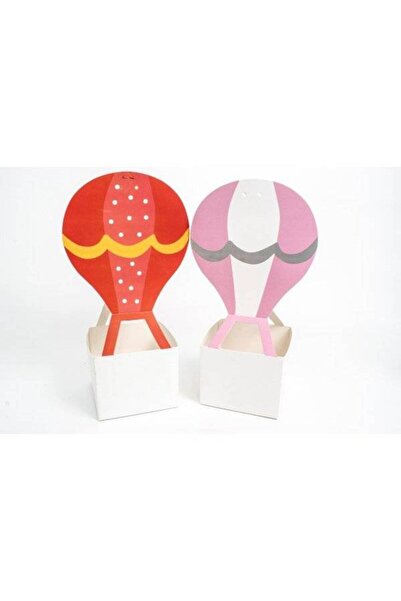 OEM Cutie Din Carton In Forma De Balon Cu Aer 10/Set Rosu