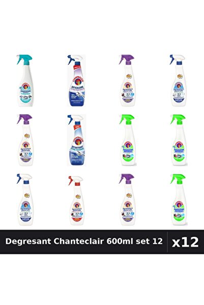 Chanteclair Set 12 Degresant Universal 600ml - 8 Arome Asortate, Bicarbonat, ...