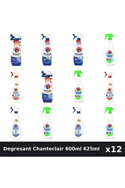Chanteclair Set 12 Degresant Universal 600ml-625ml - Bicarbonat, Lămâie, Mars...