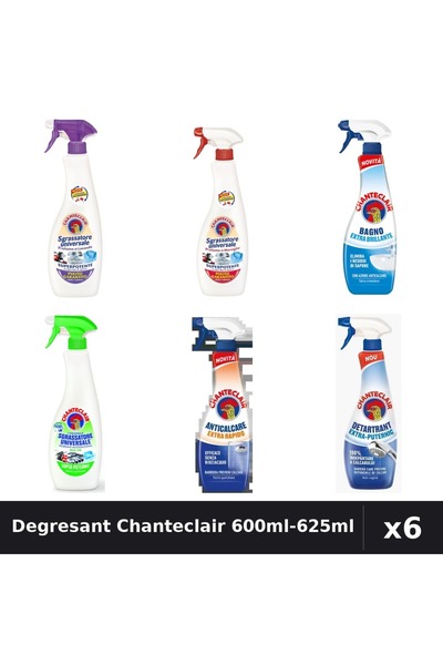 Chanteclair Set 6 Degresant Universal 600ml-625ml - Marsilia, Lămâie, Mosc Alb