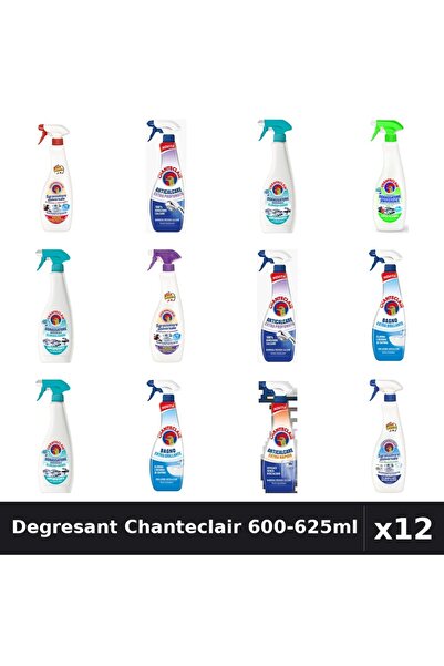 Chanteclair Set 12 Degresant Universal 600-625ml - 8 Arome, Anticalcar, Bicar...