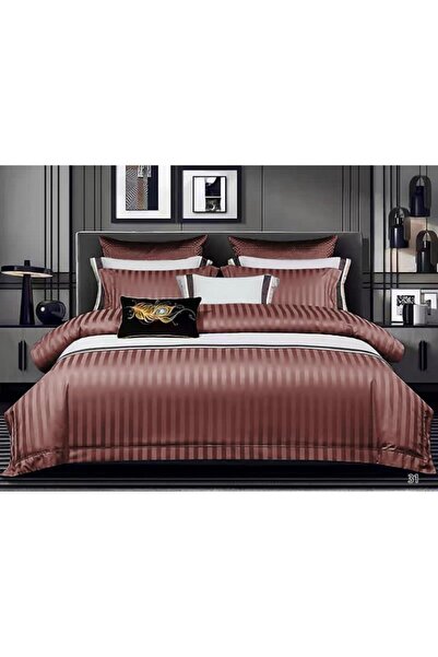 EGROSS Rose Gold Damask Bedding Set 6 Pieces