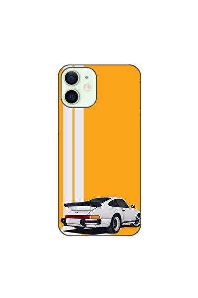 OEM Калъф, съвместим с Apple iPhone 12 Mini, силиконов гел TPU модел Porsche ...
