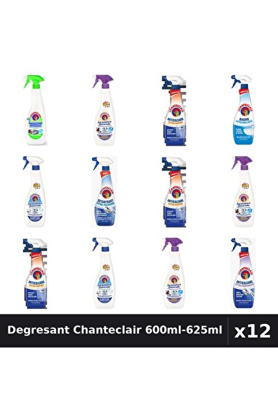 Chanteclair Set 12 Degresant Universal 600ml-625ml - 8 Arome, Anticalcar, Det...