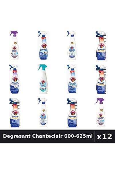 Chanteclair Set 12 Degresant Universal 600-625ml - 7 Arome, Anticalcar, Detar...