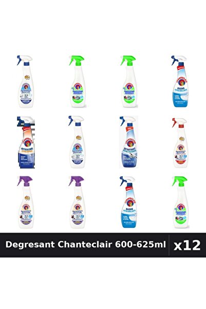 Chanteclair Set 12 Degresant Universal 600-625ml - 7 Arome, Anticalcar, Detar...