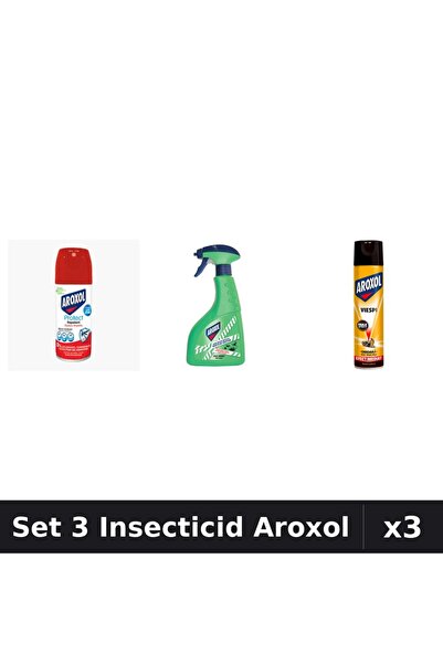 Aroxol Set 3 Produse Anti-Insecte - Spray Insecticid