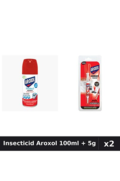 Aroxol Set 2 Insecticid - Spray 100ml + Pastile 5g - Anti Gandaci, Tantari, M...