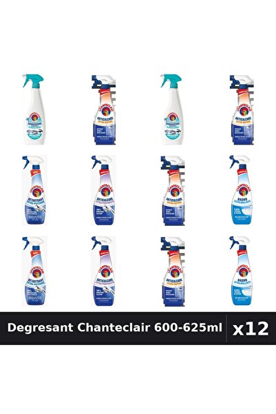 Chanteclair Set 12 Degresant Universal 600-625ml - Anti-Miros, Anticalcar, De...