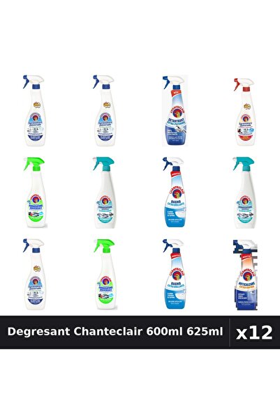Chanteclair Set 12 Degresant Universal 600ml-625ml - Bicarbonat, Lămâie, Mars...