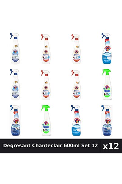 Chanteclair Set 12 Degresant Universal 600-625ml - Bicarbonat, Marsilia, Lămâie