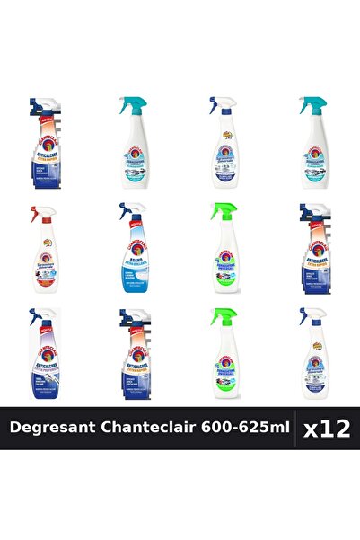Chanteclair Set 12 Degresant Universal 600-625ml - 7 Arome, Anticalcar, Bicar...